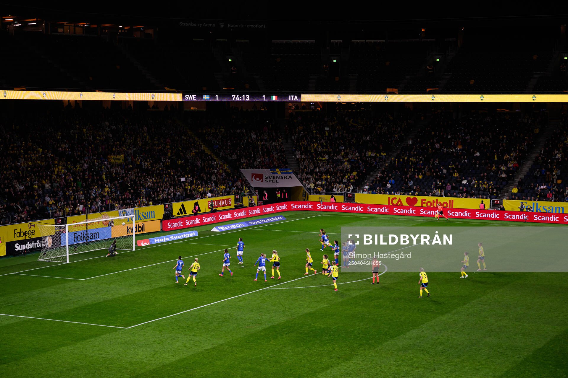 Filippa Angeldahl of Sweden scores 2-1