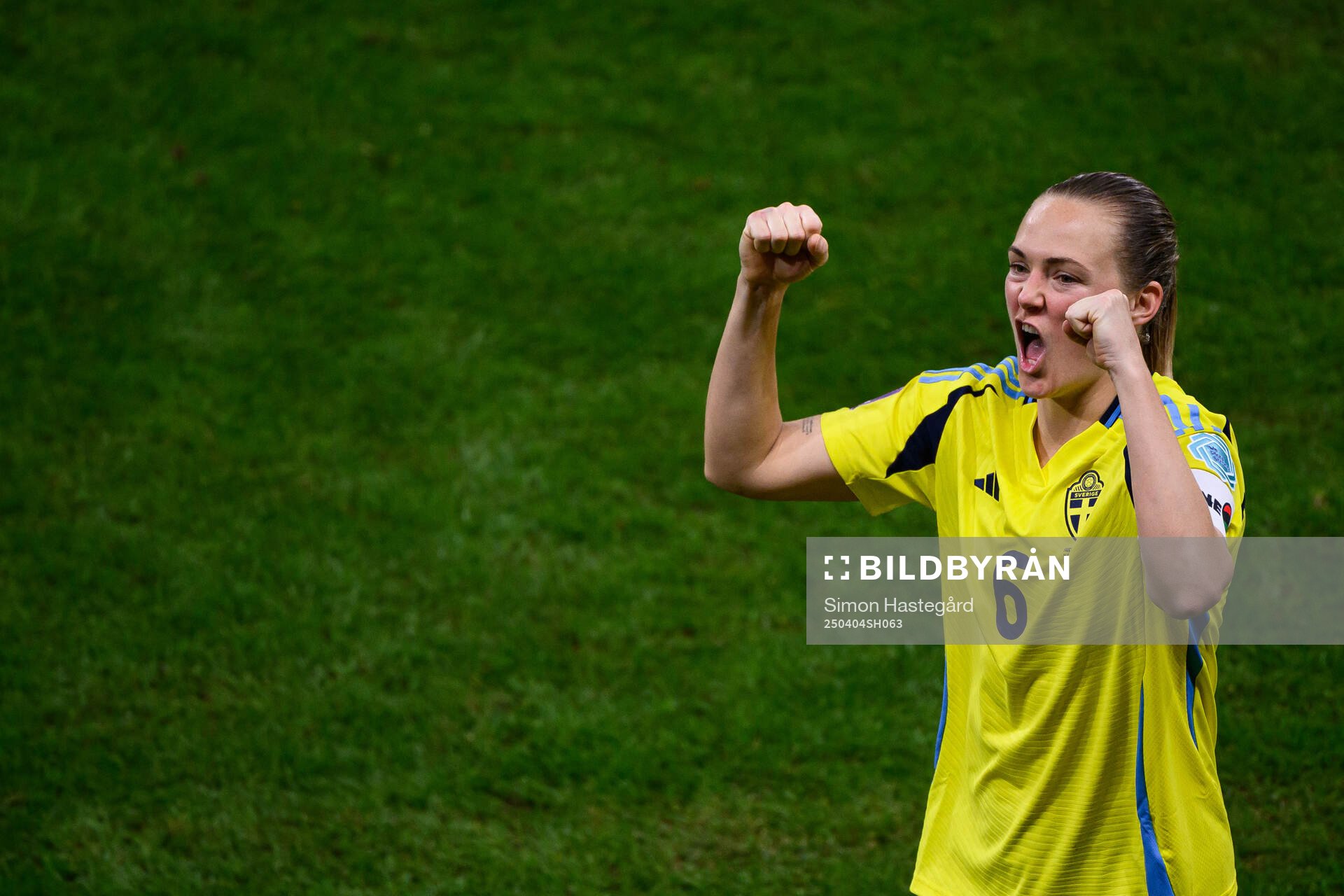 Magdalena Eriksson of Sweden celebrates