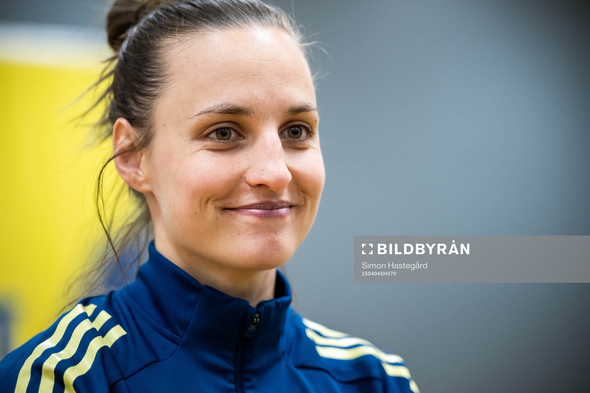 Nathalie Björn of Sweden is interviewed