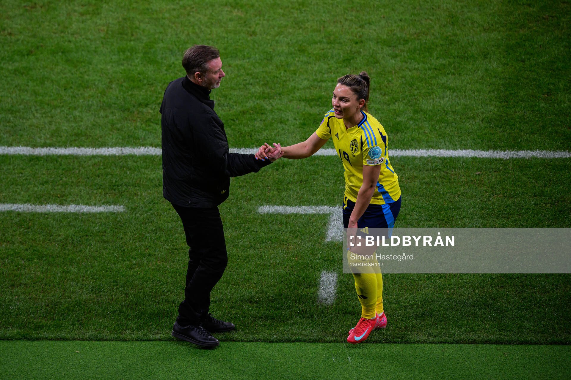 Head coach Peter Gerhardsson and Johanna Rytting Kaneryd of