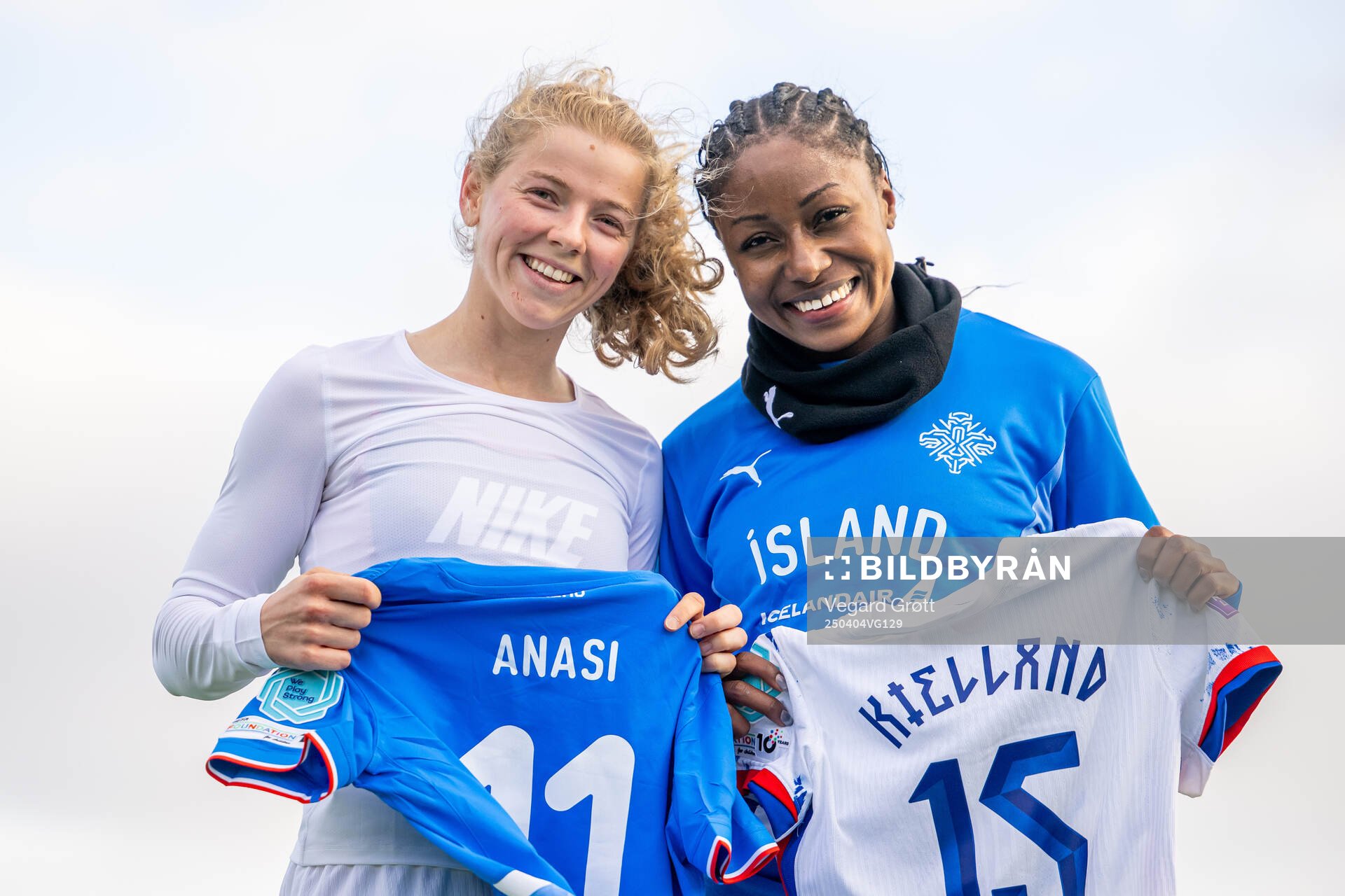 Justine Kielland of Norway and Natasha Anasi of Iceland