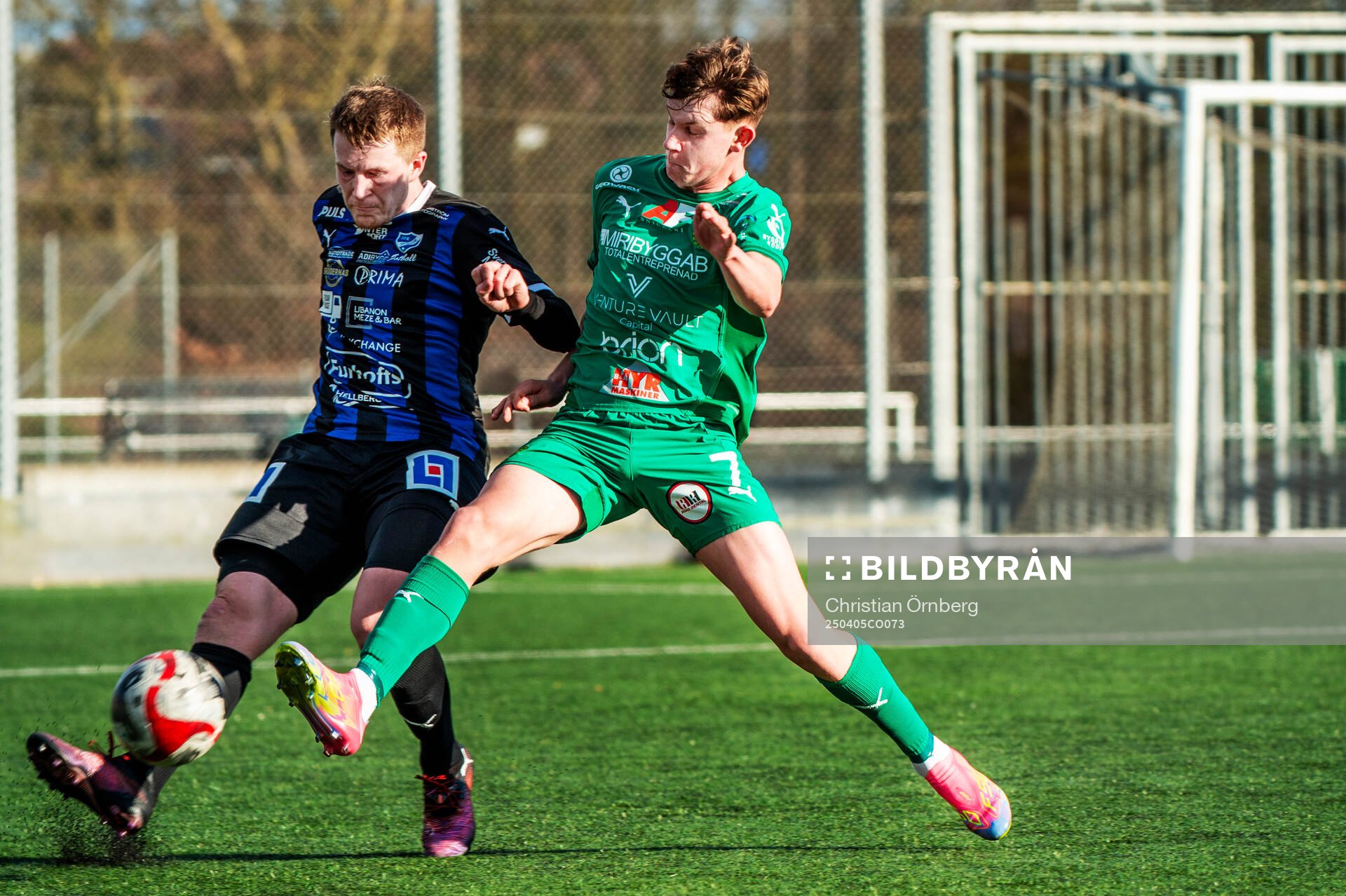 IFK Skövdes Jacob Sundelius och BK Olympics Viggo Jeppsson