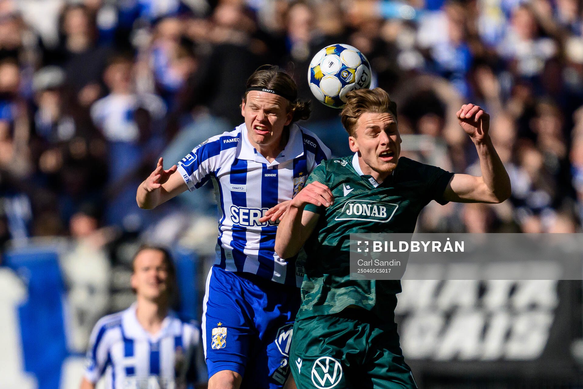 IFK Göteborgs Kolbeinn Thordarson och Halmstads Villiam