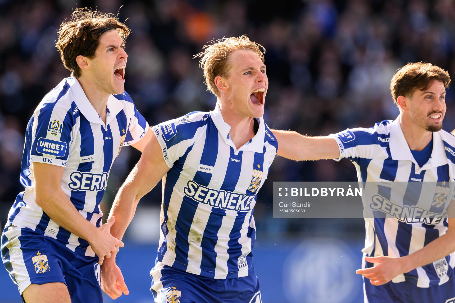 IFK Göteborgs Eman Markovic och Max Fenger jublar