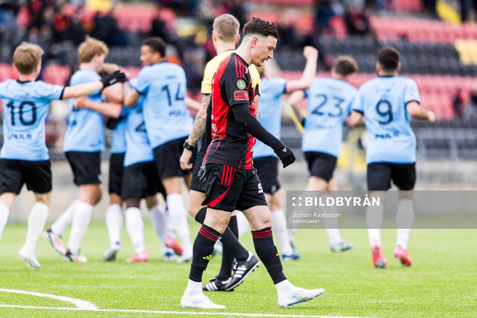 Östersunds Jamie Ryan Hopcutt deppar