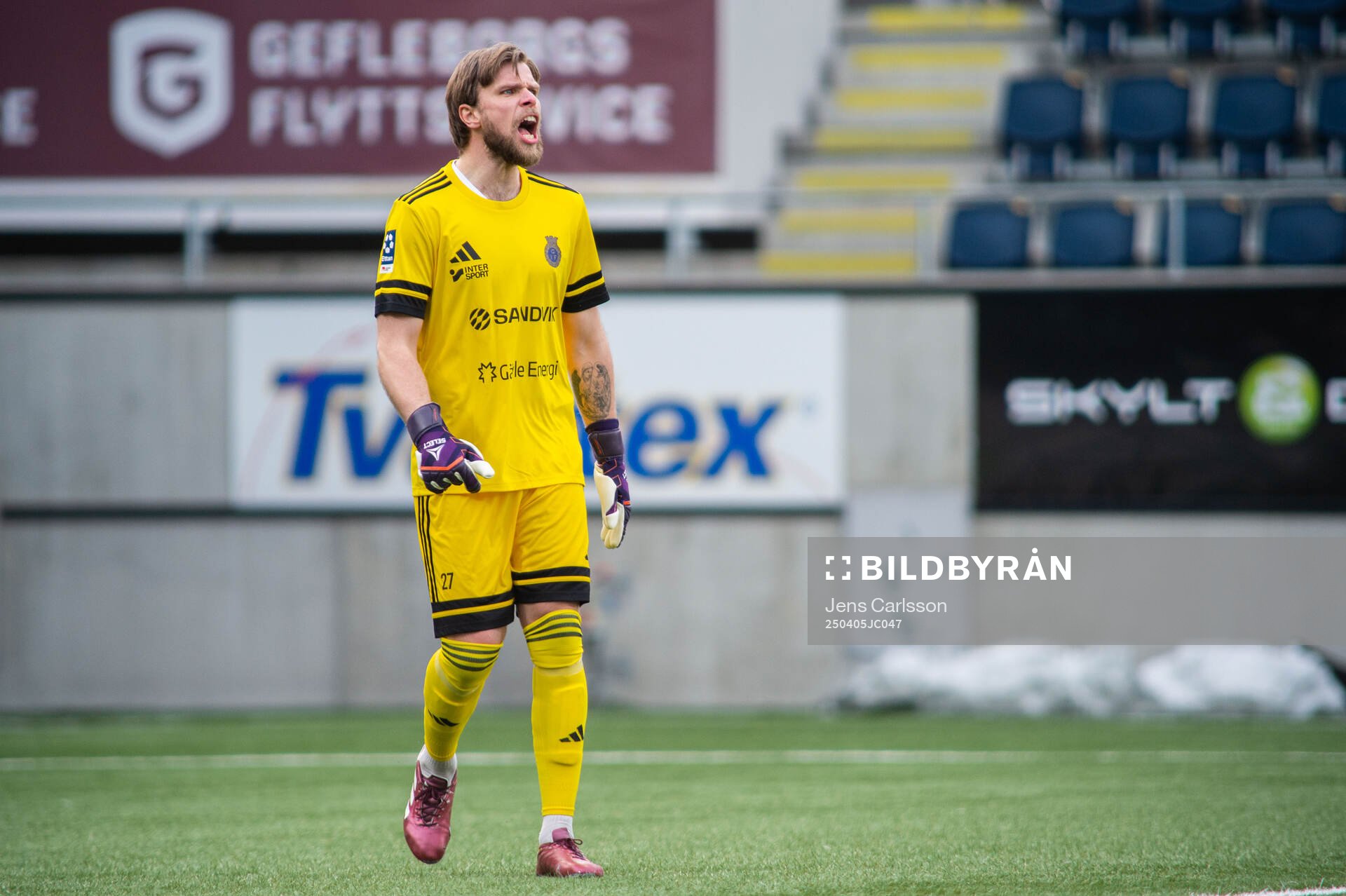 Gefles målvakt Tobias Johansson