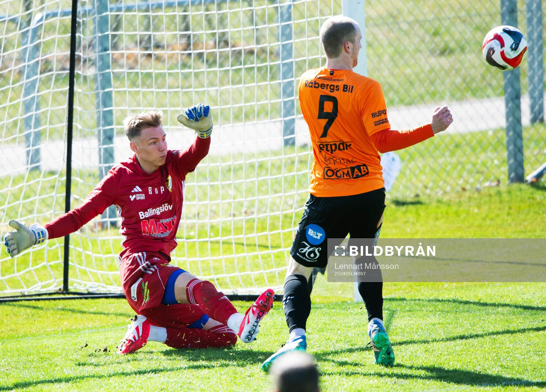 IFK Hässleholms målvakt Felix Persson i matchen i