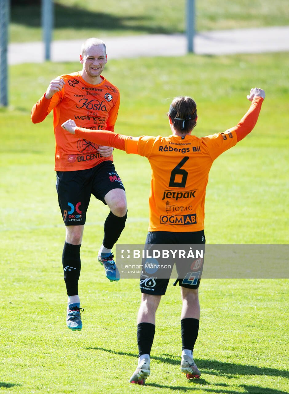 Karlskrona jublar i matchen i division 2 mellan IFK