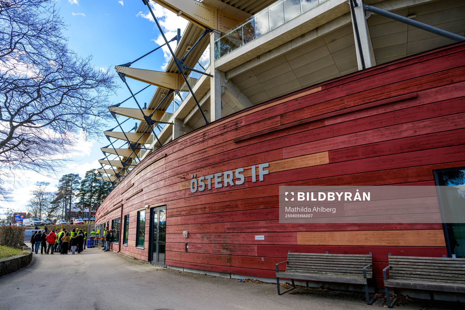 Exteriör av Visma Arena