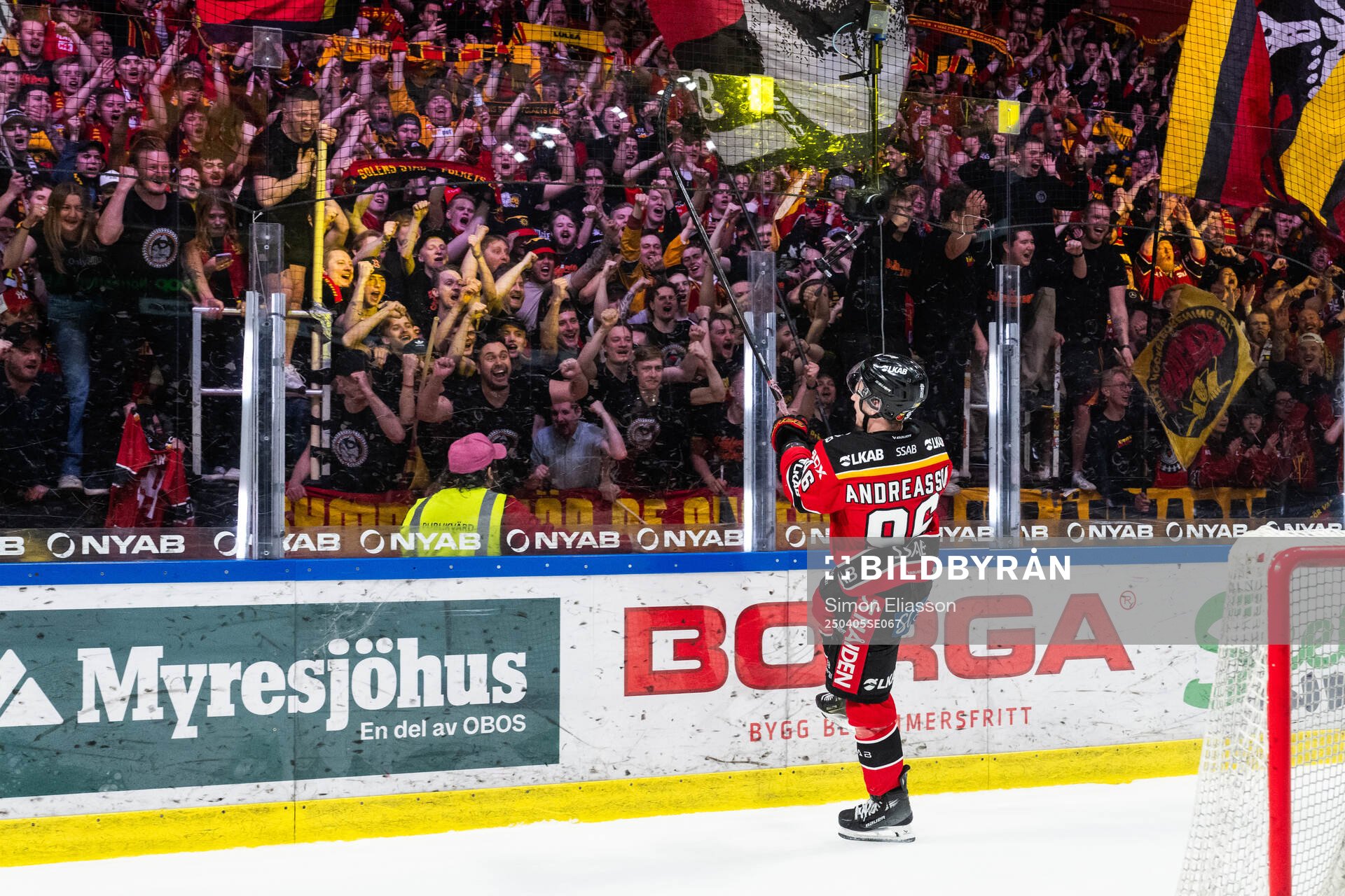 Luleås Pontus Andreasson jublar