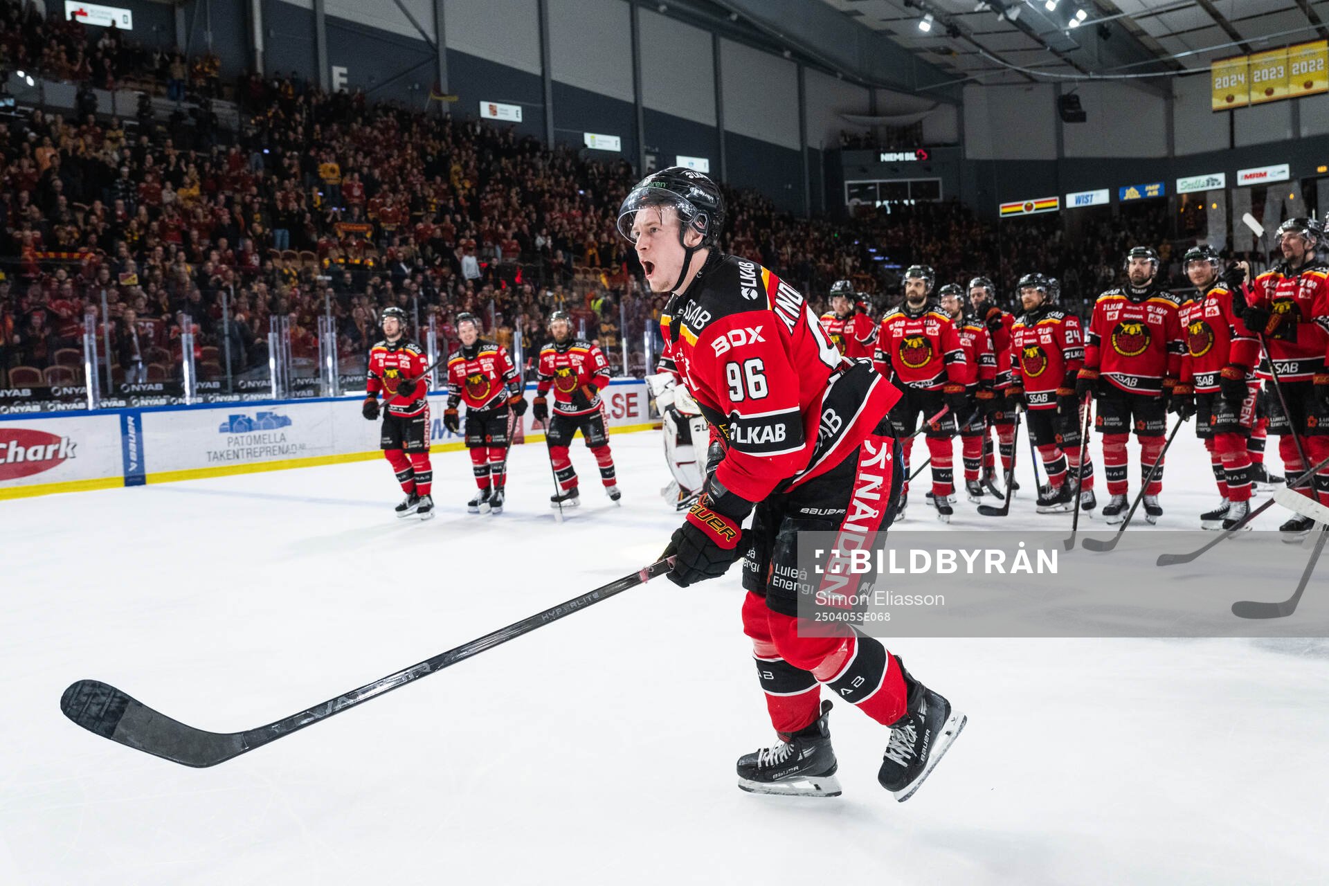 Luleås Pontus Andreasson jublar
