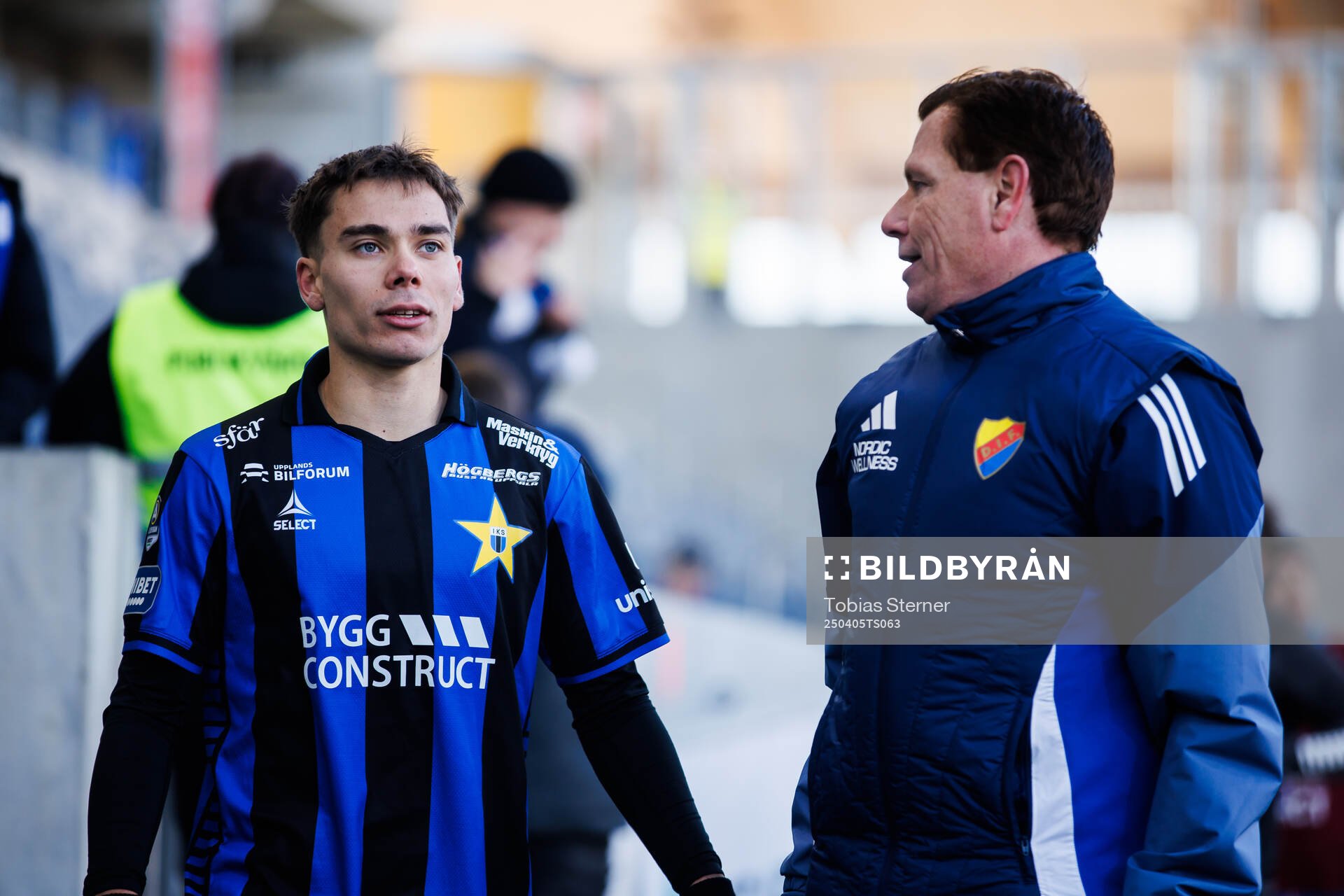 Sirius Leo Walta och Djurgårdens assisterande tränare