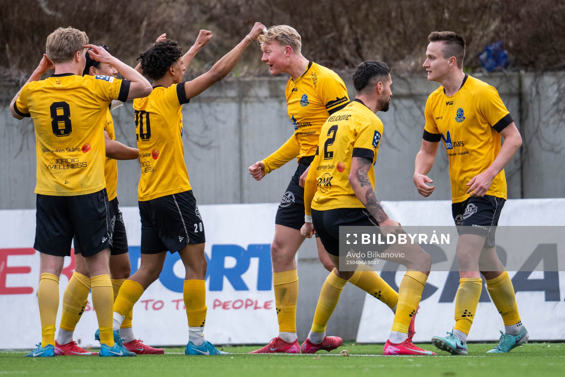 Lund BKs Aleandro Wihlborg Costa jublar