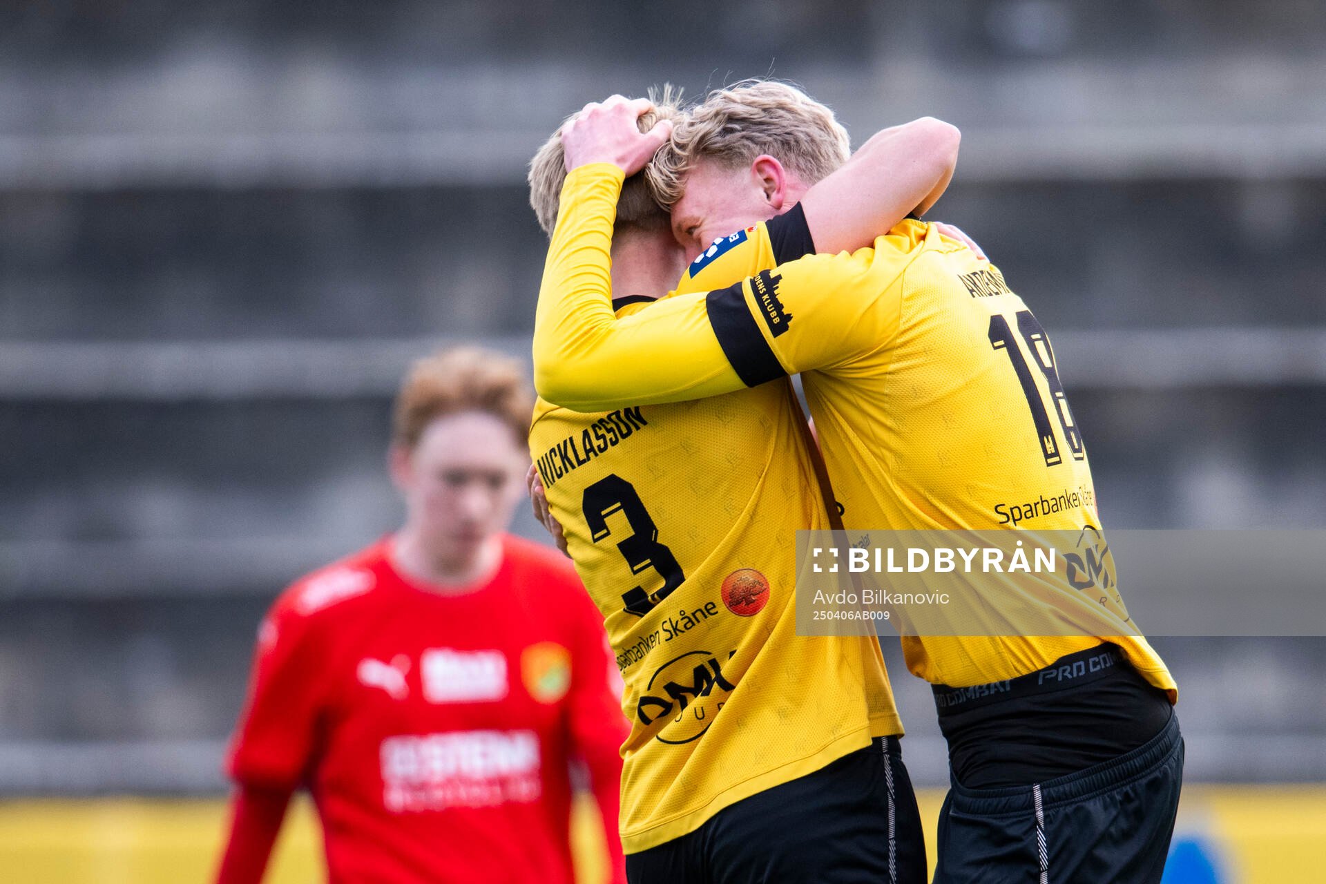 Lund BKs Aleandro Wihlborg Costa jublar