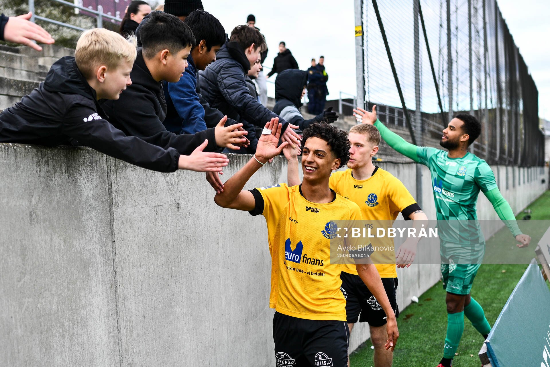 Lund BKs Aleandro Wihlborg Costa jublar