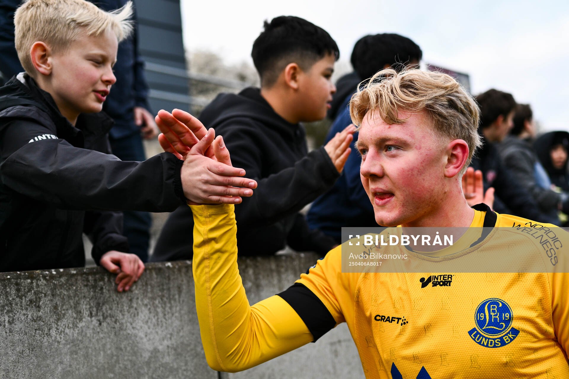 Lund BKs Aleandro Wihlborg Costa jublar
