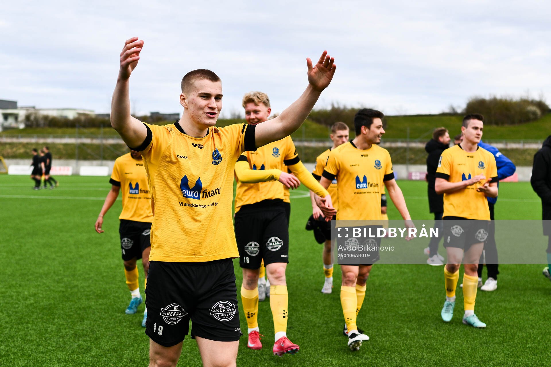 Lund BKs Aleandro Wihlborg Costa jublar