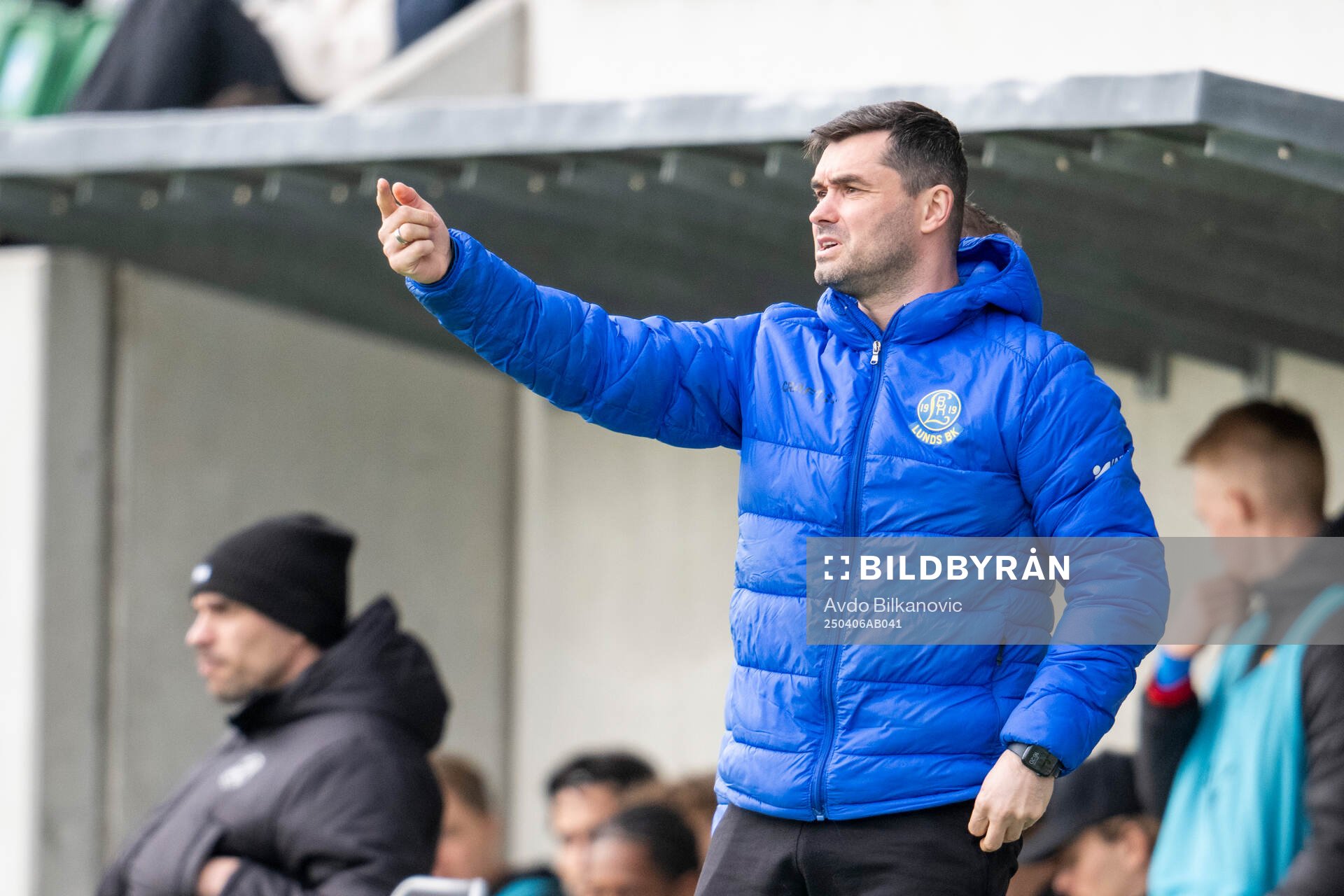 Lund BKs Aleandro Wihlborg Costa jublar