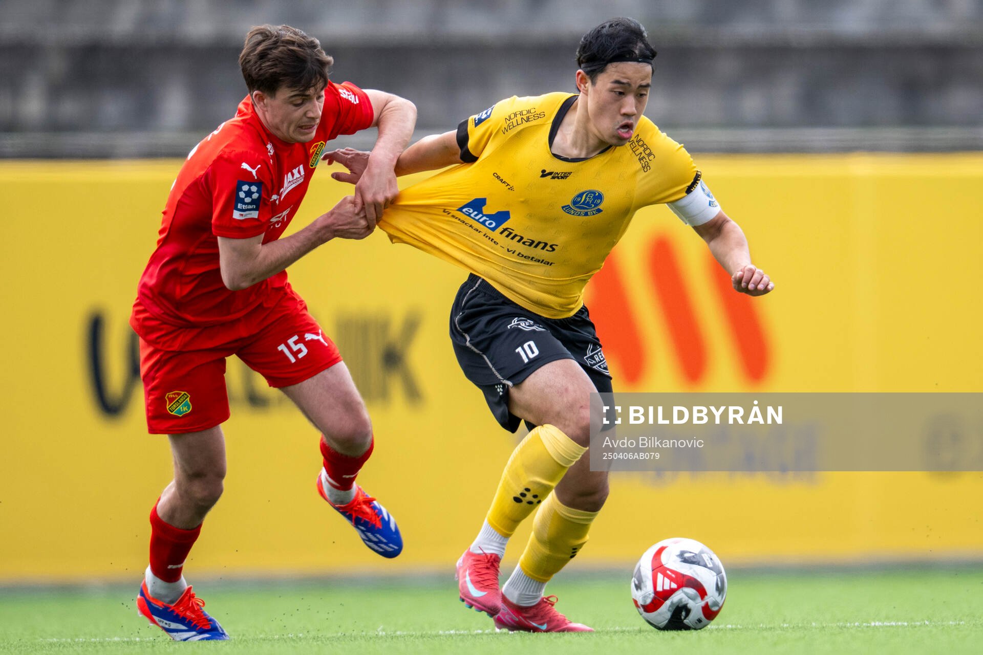 Lund BKs Aleandro Wihlborg Costa jublar