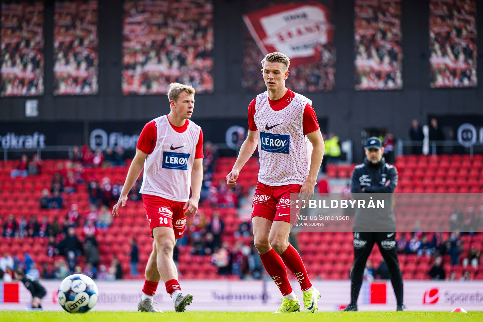 Emil Kornvig of Brann warms up