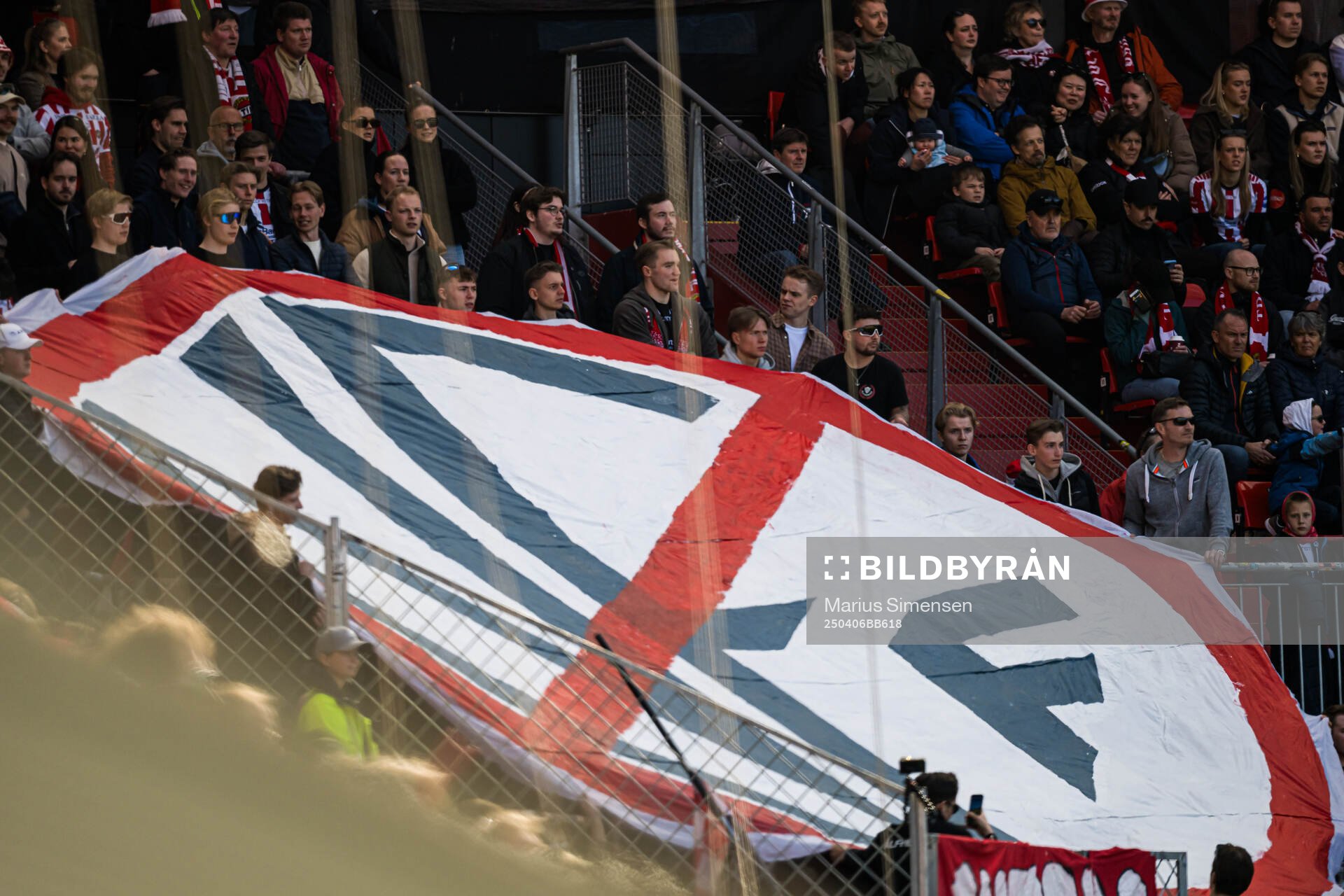 Spectators in the stands