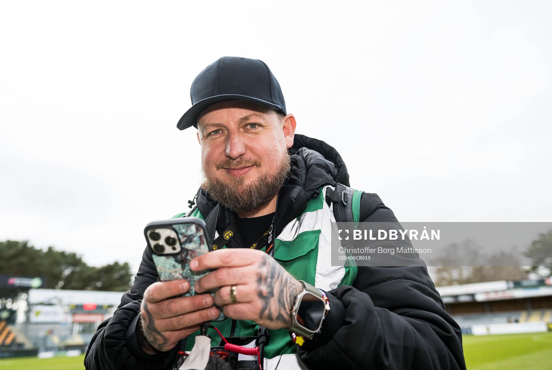Mjällbys kommunikationsansvarige Jesse James Wahlberg