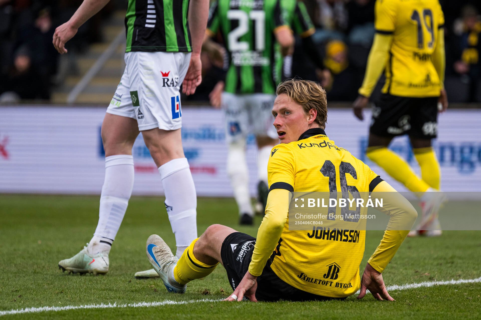 Mjällbys Alexander Johansson deppar