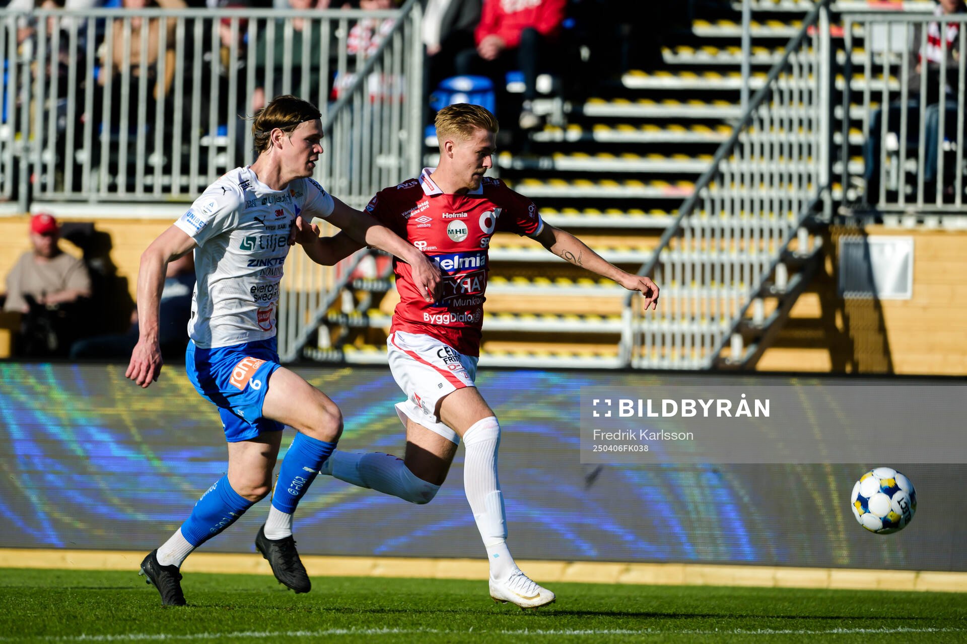 Värnamos Hugo Andersson och Degerfors Elias Pihlström