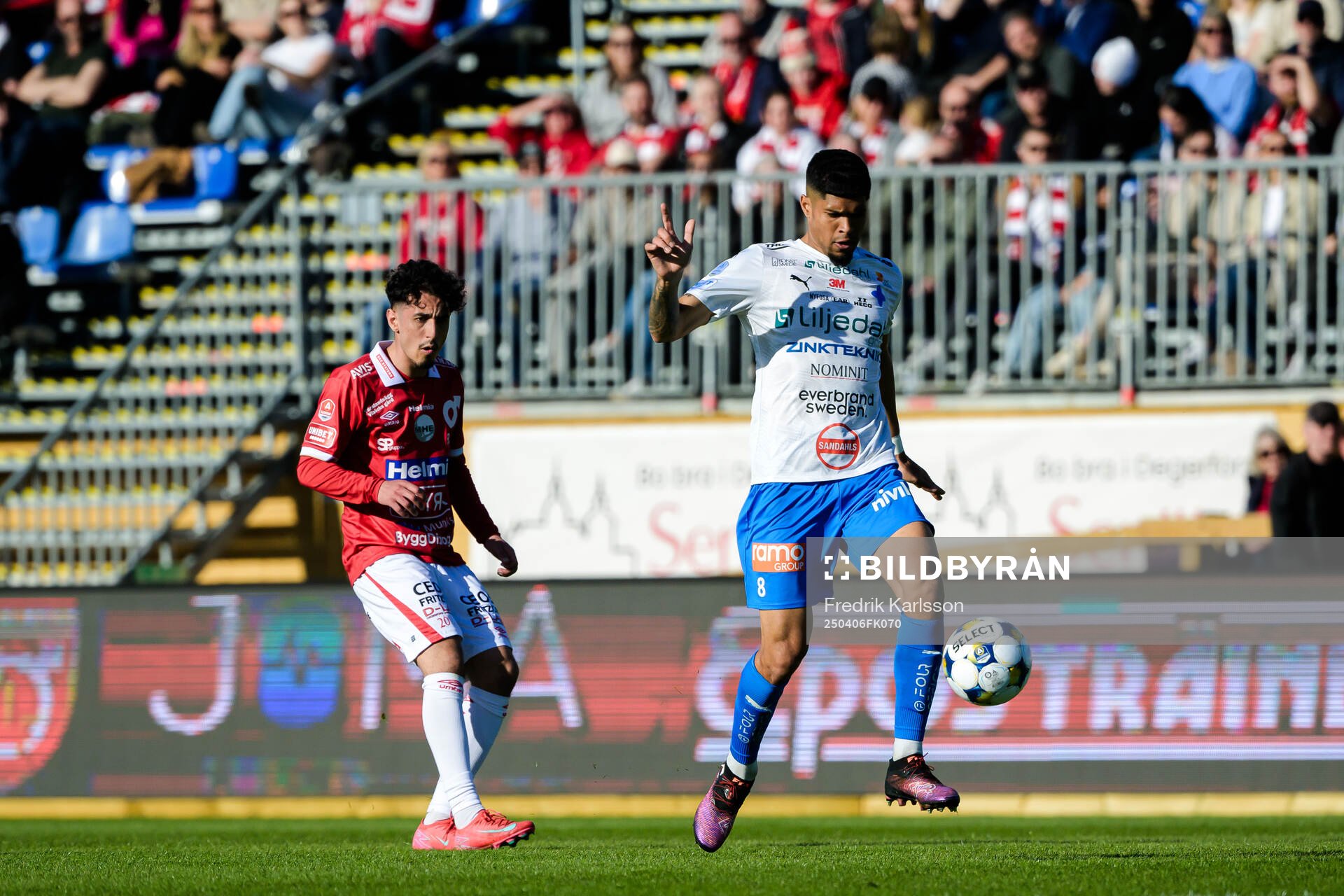 Degerfors Elias Barsoum och Värnamos Luke Le Roux