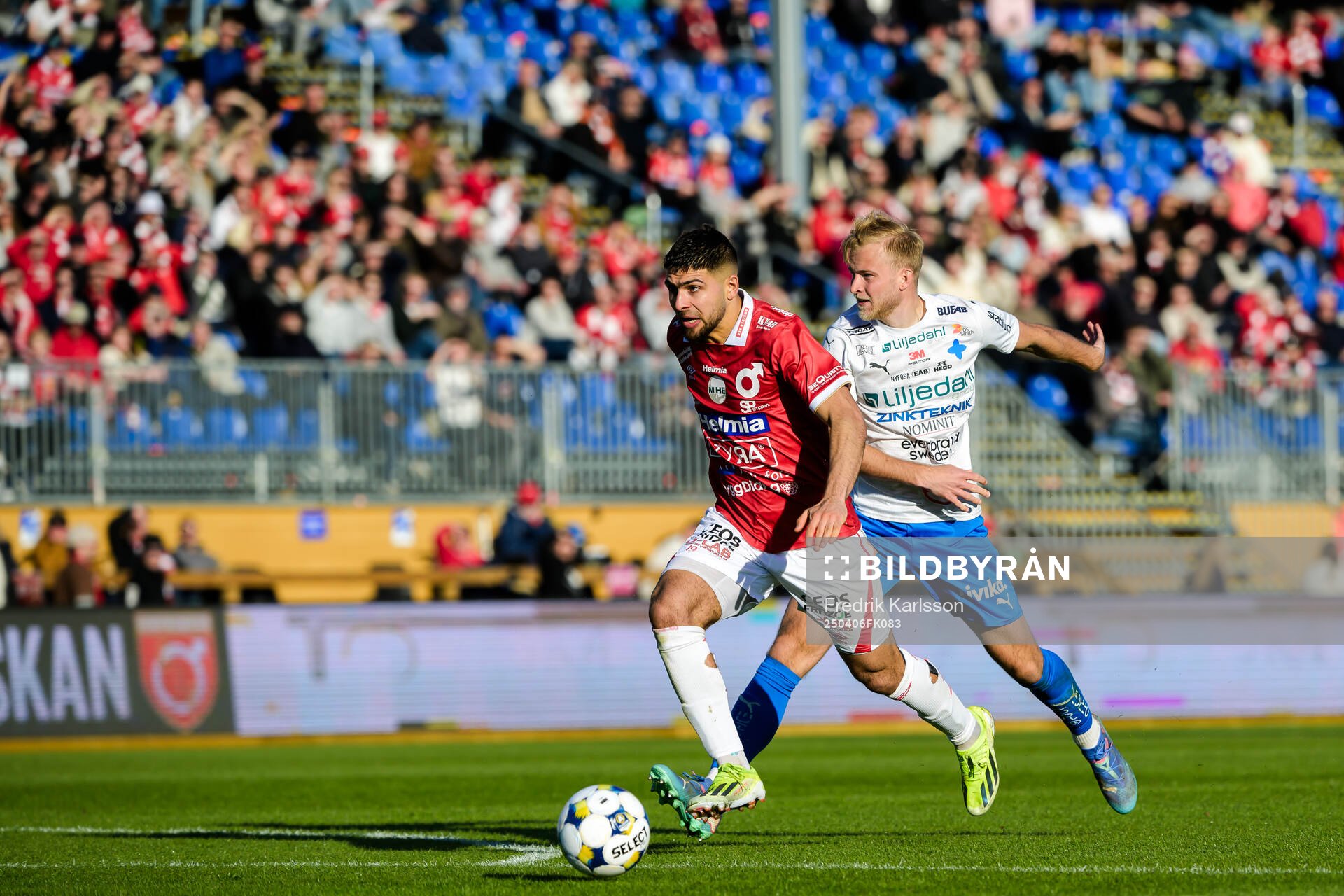 Degerfors Omar Faraj och Värnamos Johan Rapp