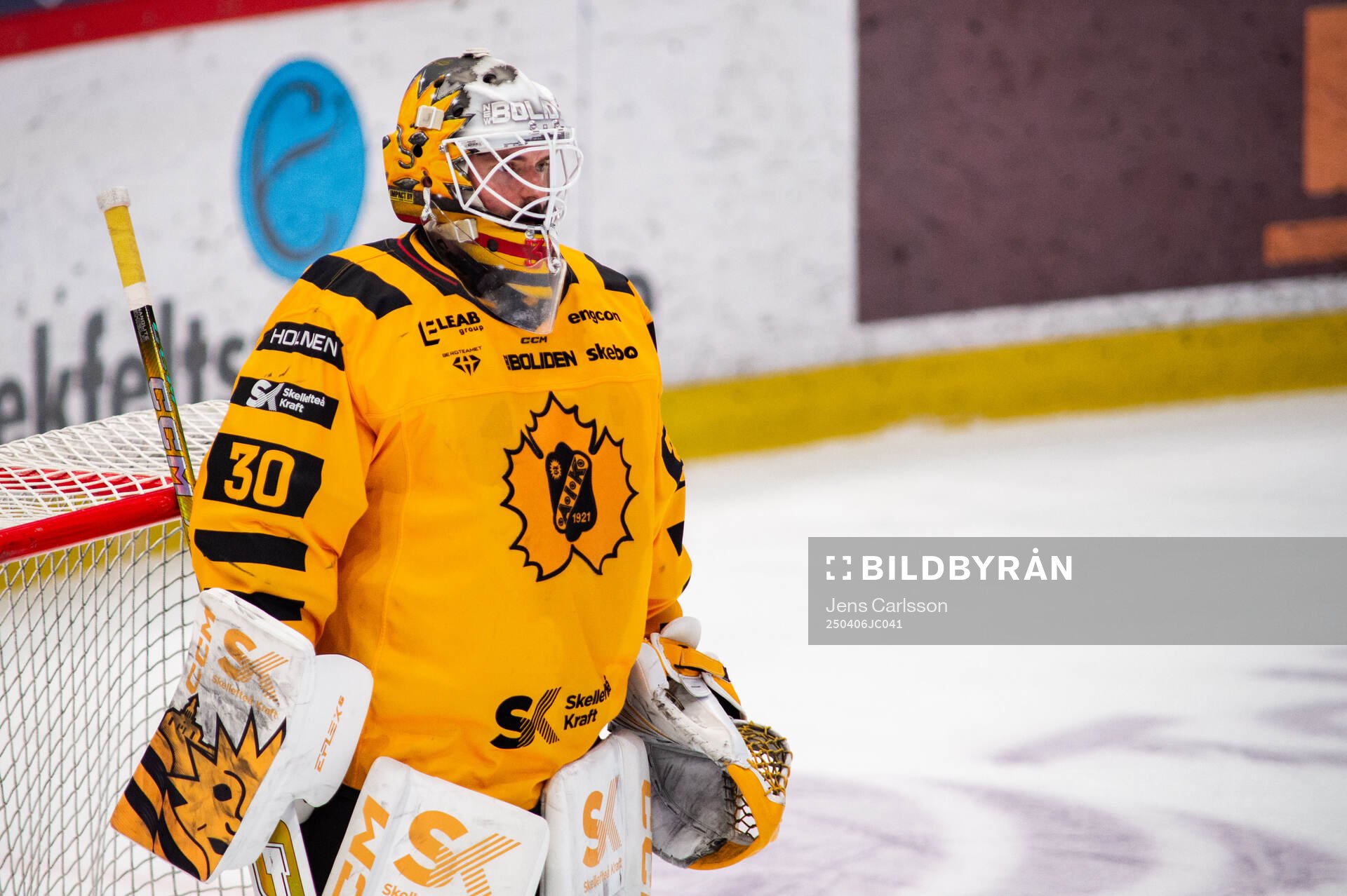 Skellefteås målvakt Gustaf Lindvall