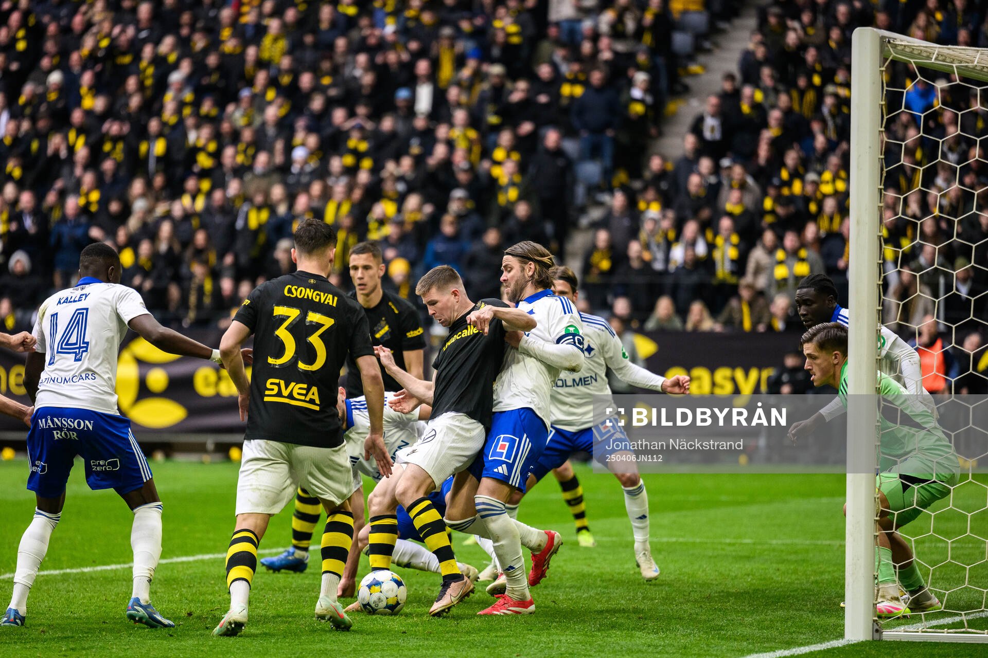 AIKs Mads Døhr Thychosen gör 3-3 bakom IFK Norrköpings