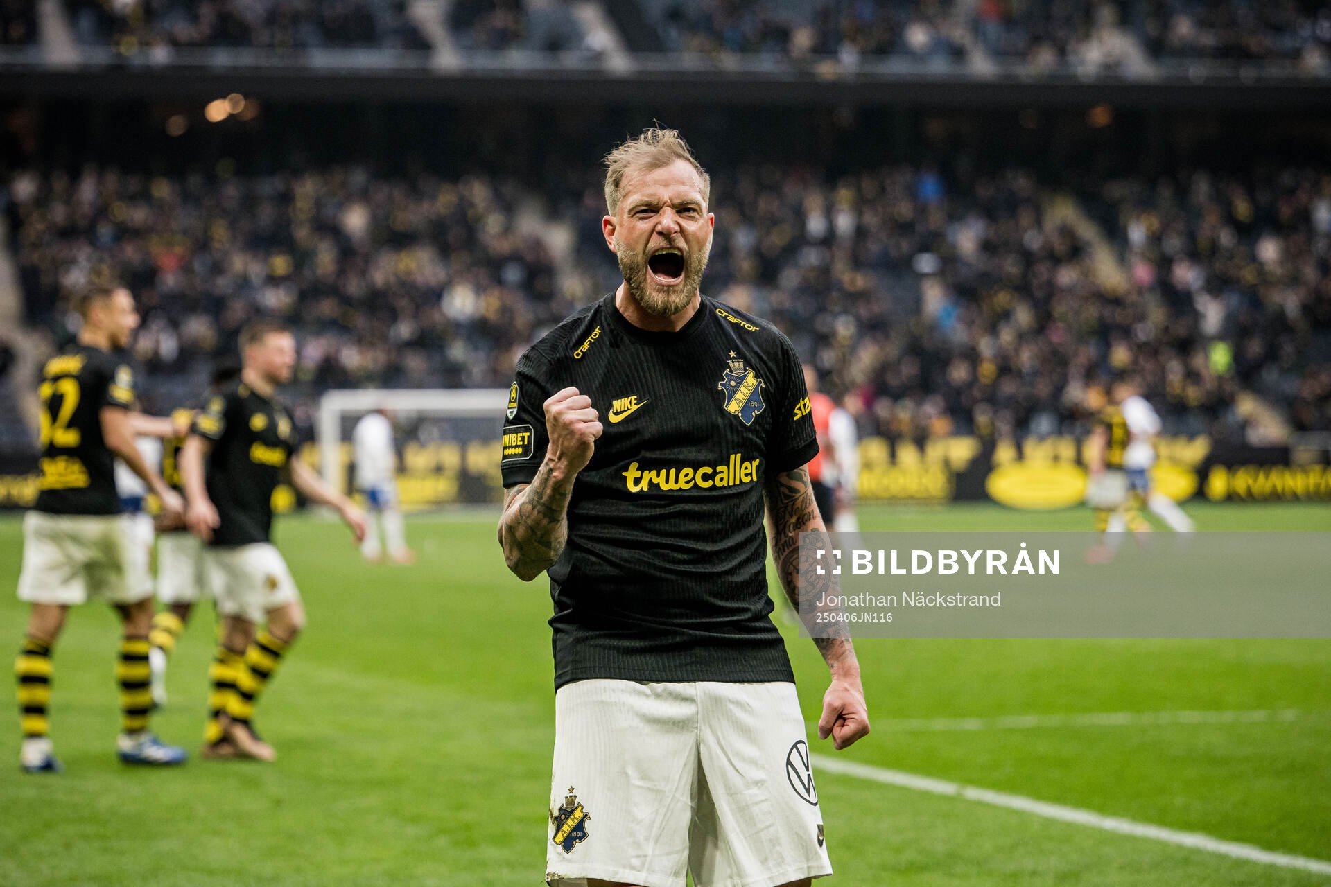AIKs John Guidetti jublar