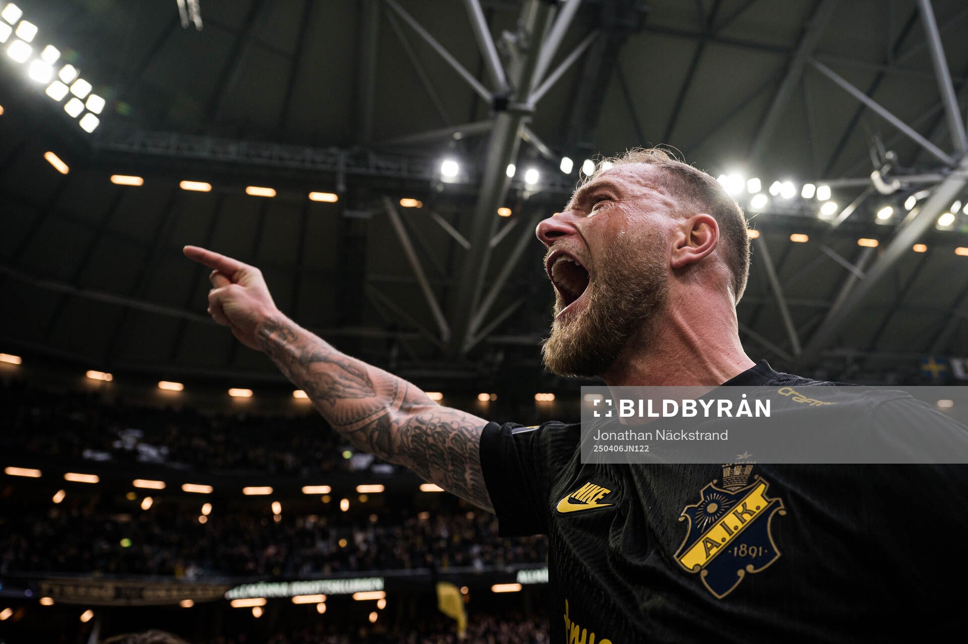 AIKs John Guidetti jublar