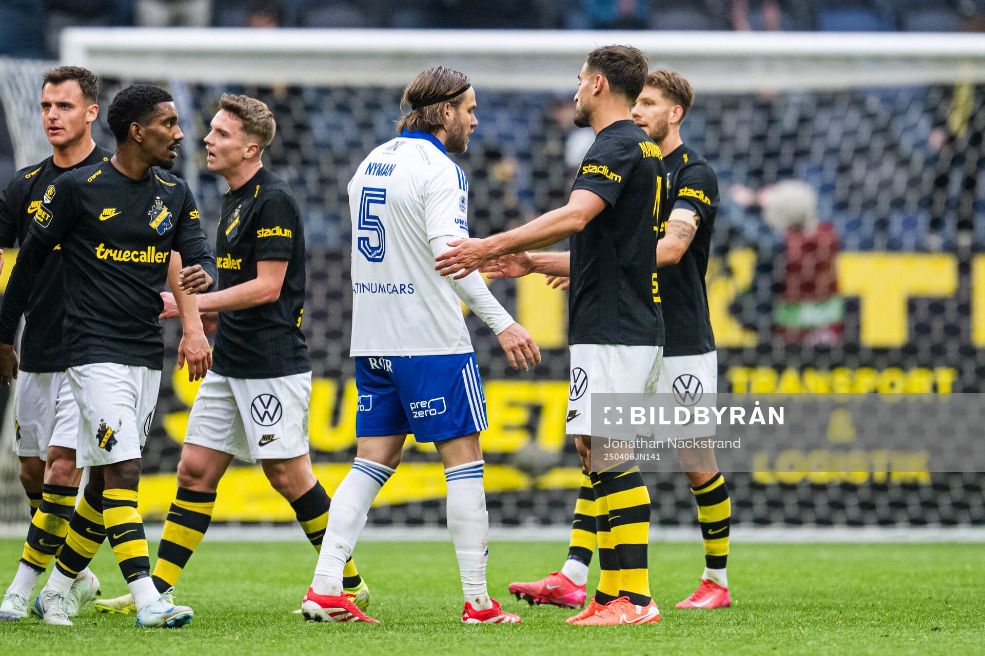IFK Norrköpings Christoffer Nyman och AIKs Sotirios
