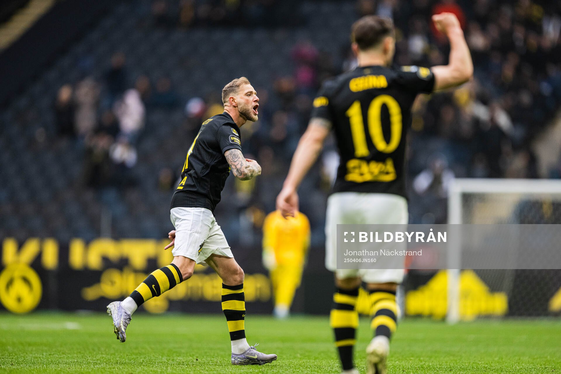 AIKs John Guidetti jublar