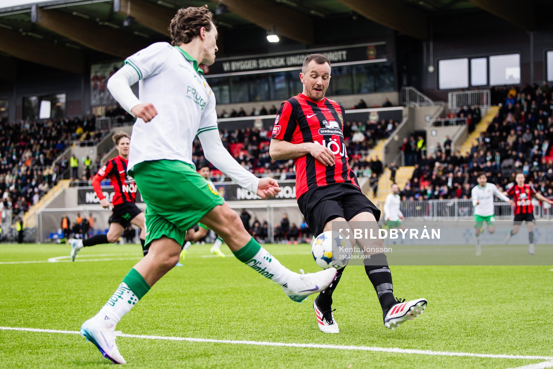 Hammarbys Hampus Skoglund och Brommapojkarnas Even Hovland