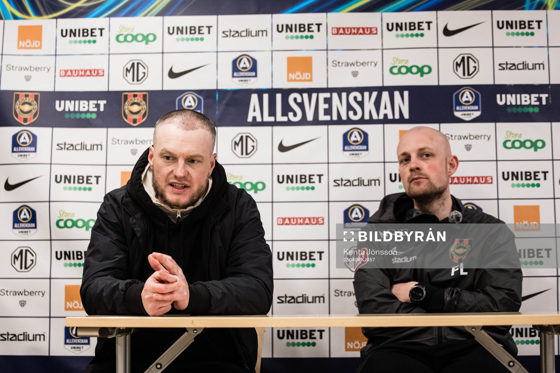 Hammarbys tränare Kim Hellberg och Brommapojkarnas