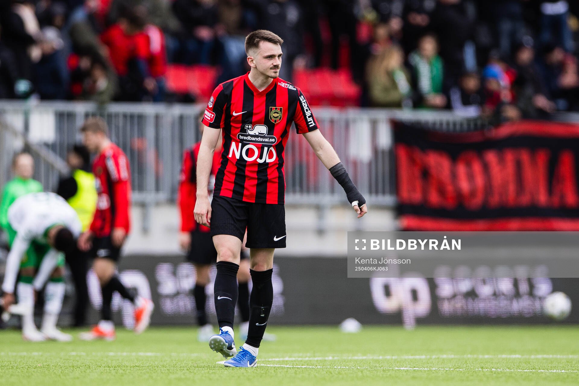 Brommapojkarnas Hlynur Freyr Karlsson deppar