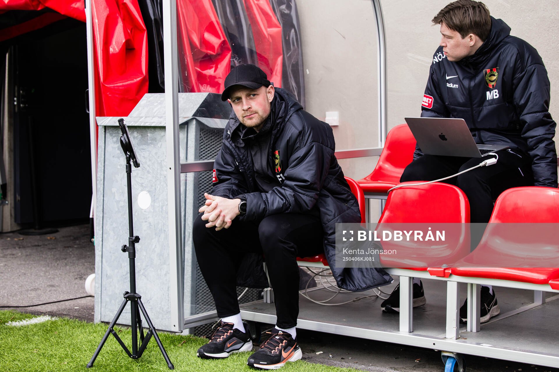 Brommapojkarnas  tränare Fredrik Landén