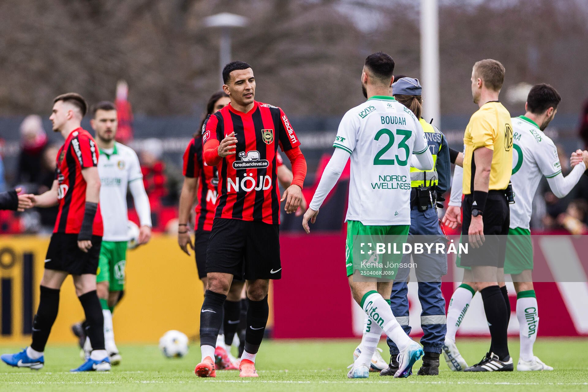 Brommapojkarnas Nabil Bahoui och Hammarbys Abdelrahman