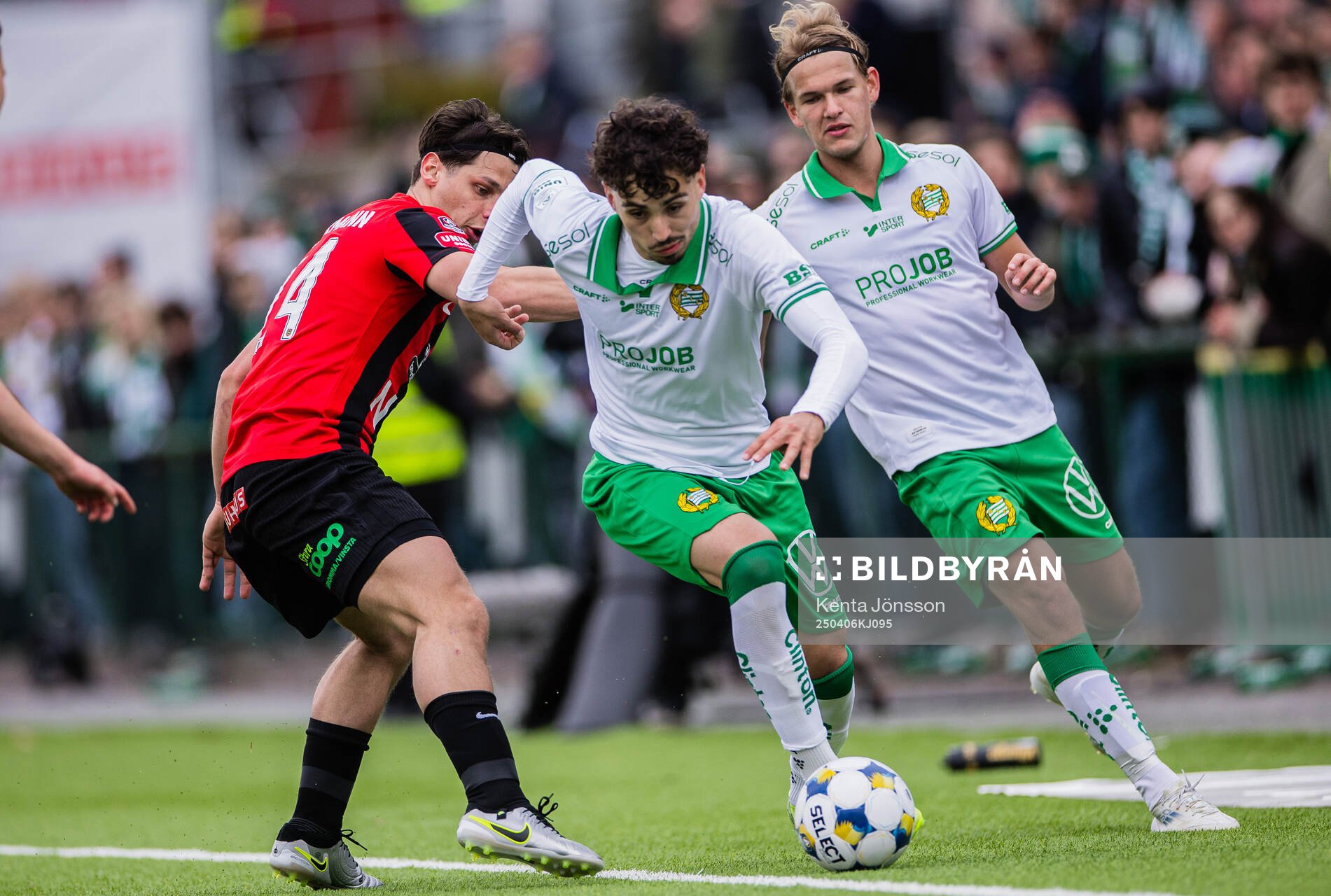 Brommapojkarnas Kevin Ackermann och Hammarbys Sebastian