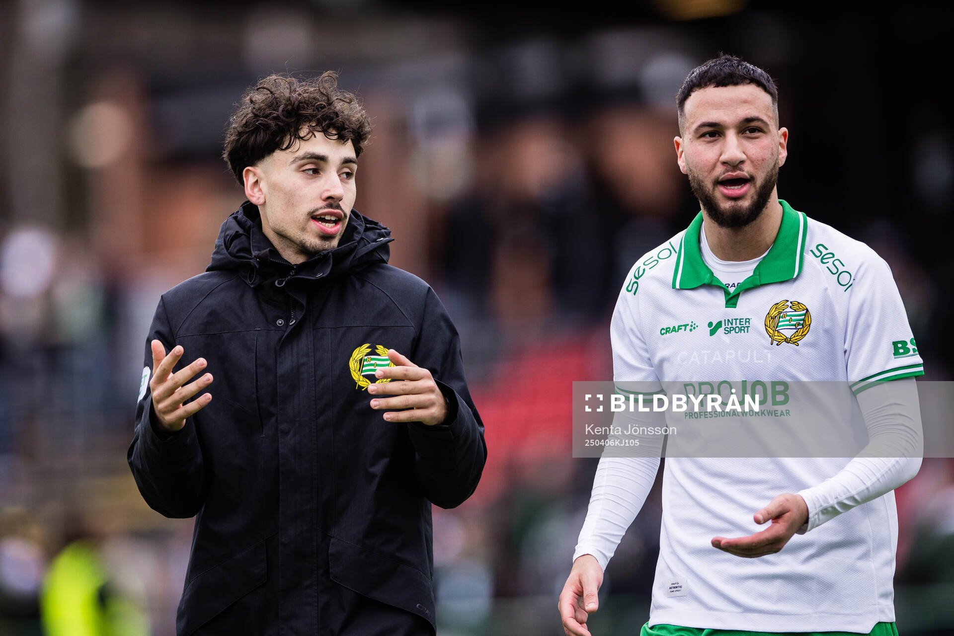 Hammarbys Sebastian Tounekti och Abdelrahman Boudah Saidi