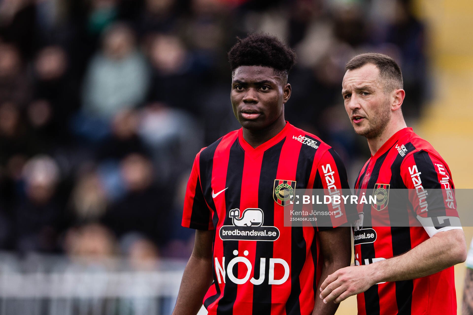 Brommapojkarnas Ezekiel Alladoh och Even Hovland