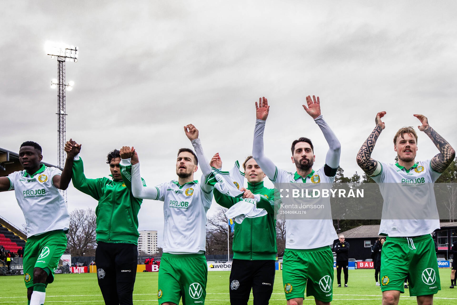 Hammarbys Ibrahima Breze Fofana, Jonathan Karlsson, Pavle
