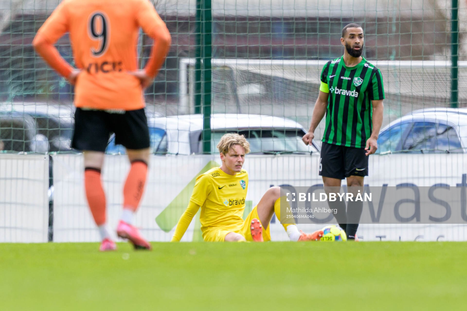 Högaborgs målvakt Elliot Nilsson deppar