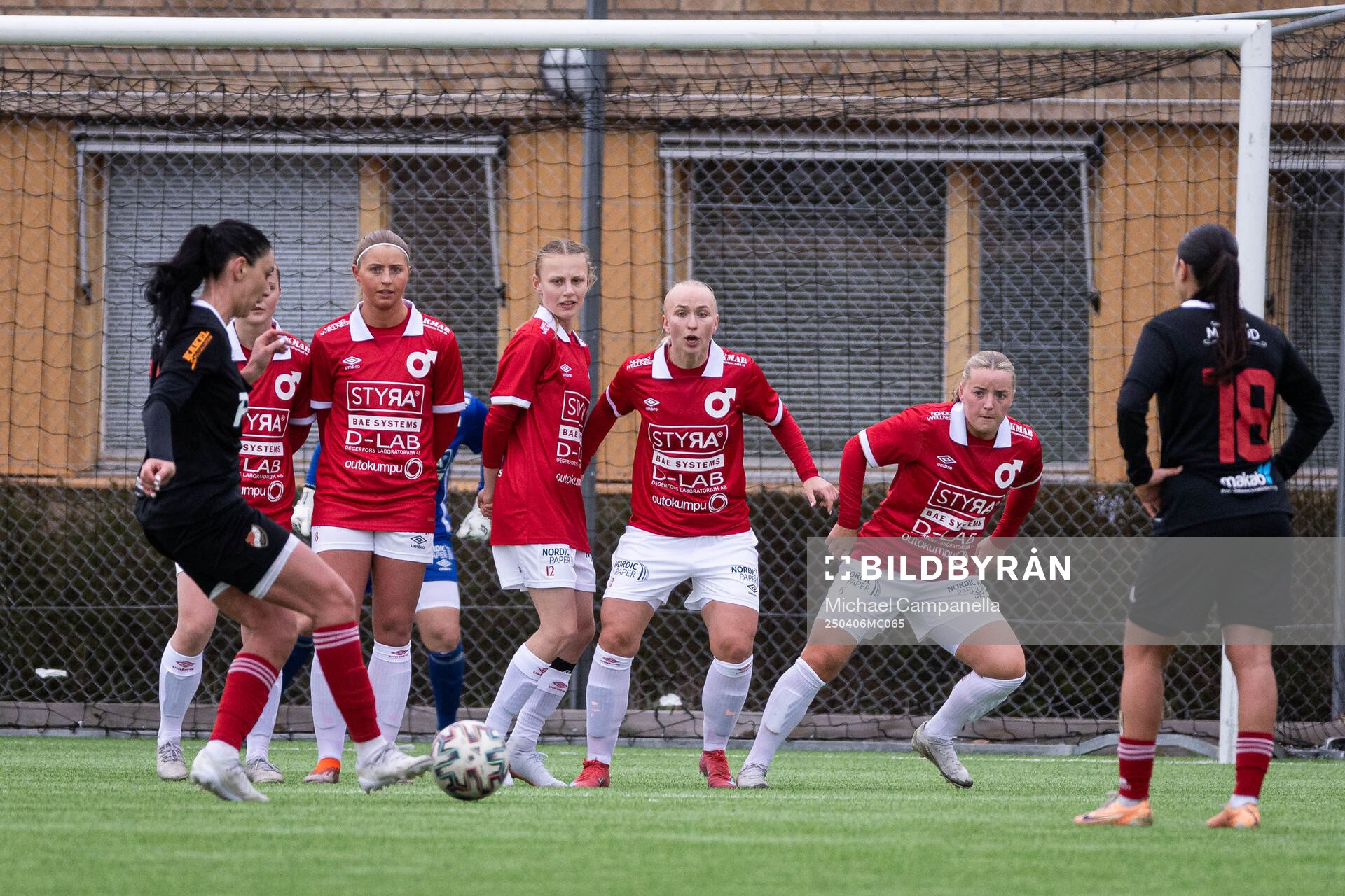 Degerfors IFs Ellen Hultgren, Lova Sandahl, Elin Bengtsson,
