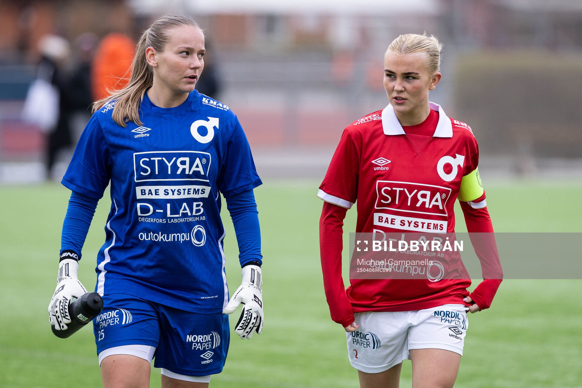 Degerfors IFs målvakt Elin Ekmark och Degerfors IFs Ida