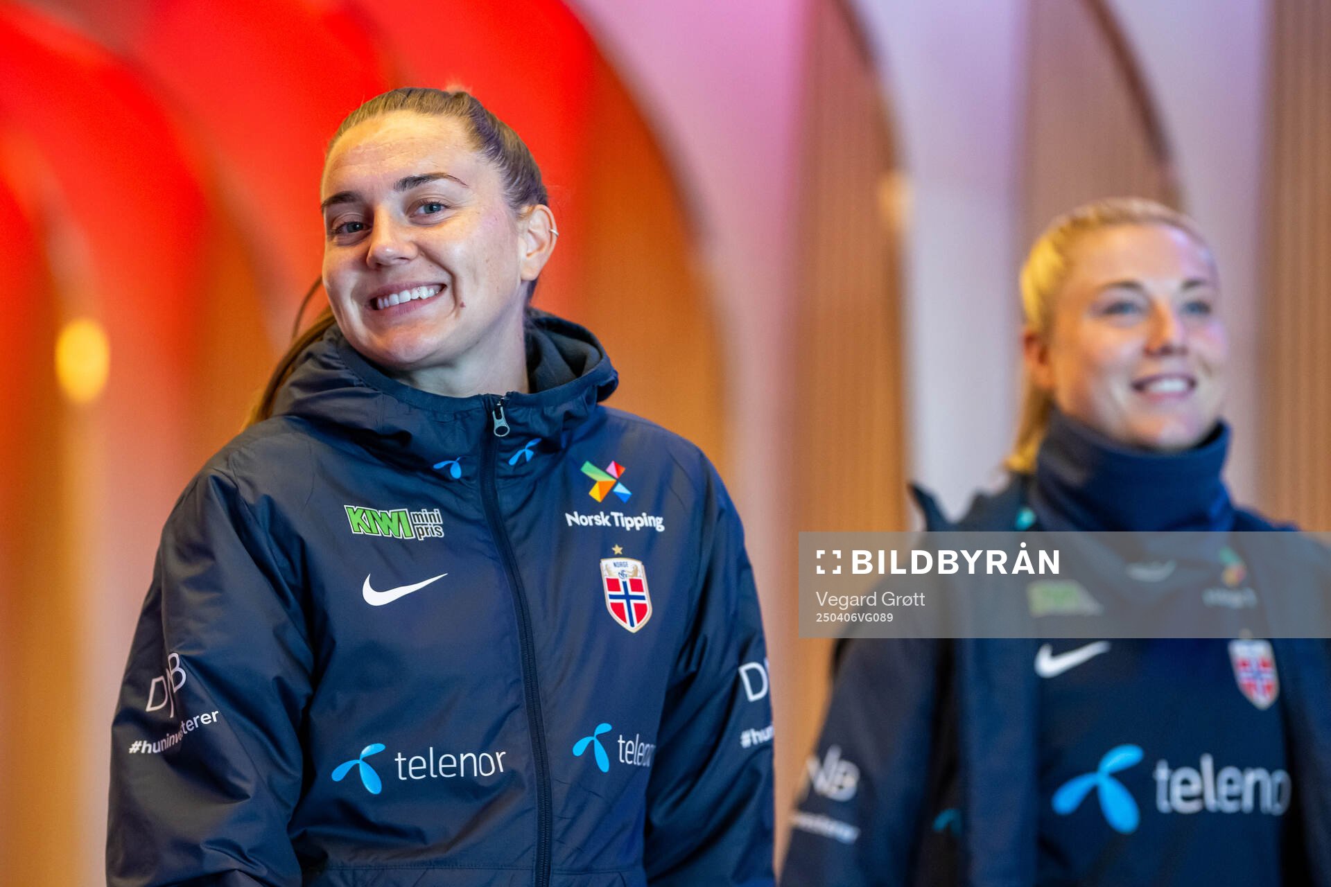 Vilde Bøe Risa and Sophie Román Haug of the Norwegian