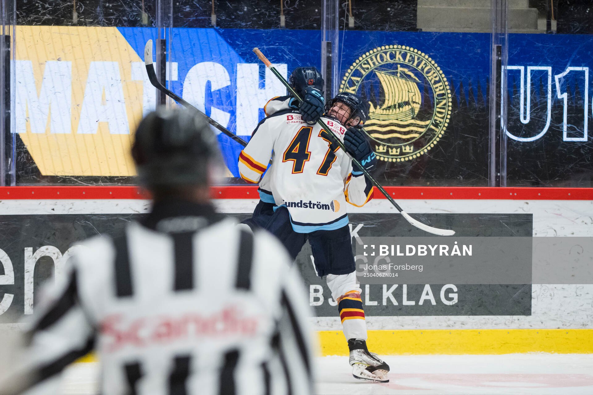 Djurgårdens Melvin Norman jublar